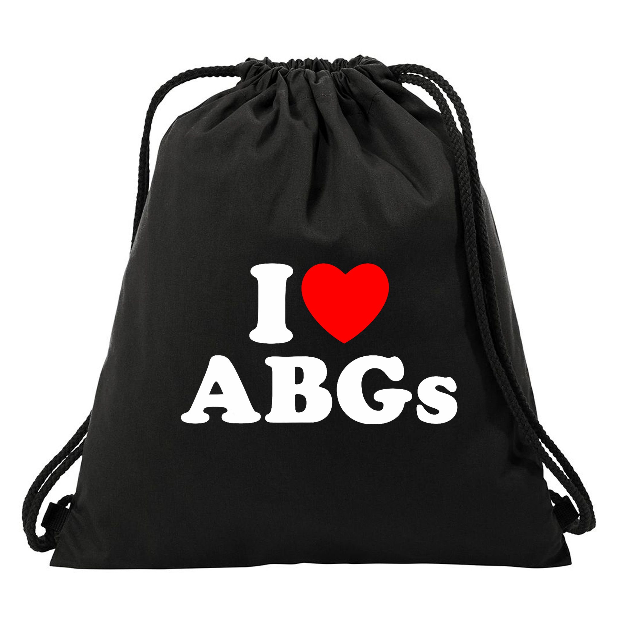 I Love Abgs I Heart Abgs Funny Asian Girl Lover Drawstring Bag