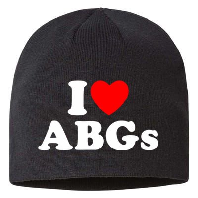 I Love Abgs I Heart Abgs Funny Asian Girl Lover Sustainable Beanie