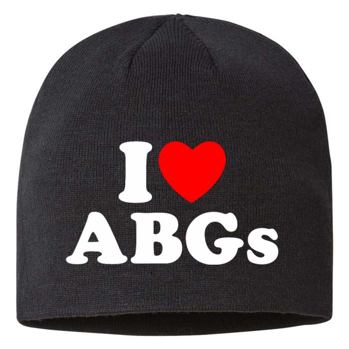 I Love Abgs I Heart Abgs Funny Asian Girl Lover Sustainable Beanie