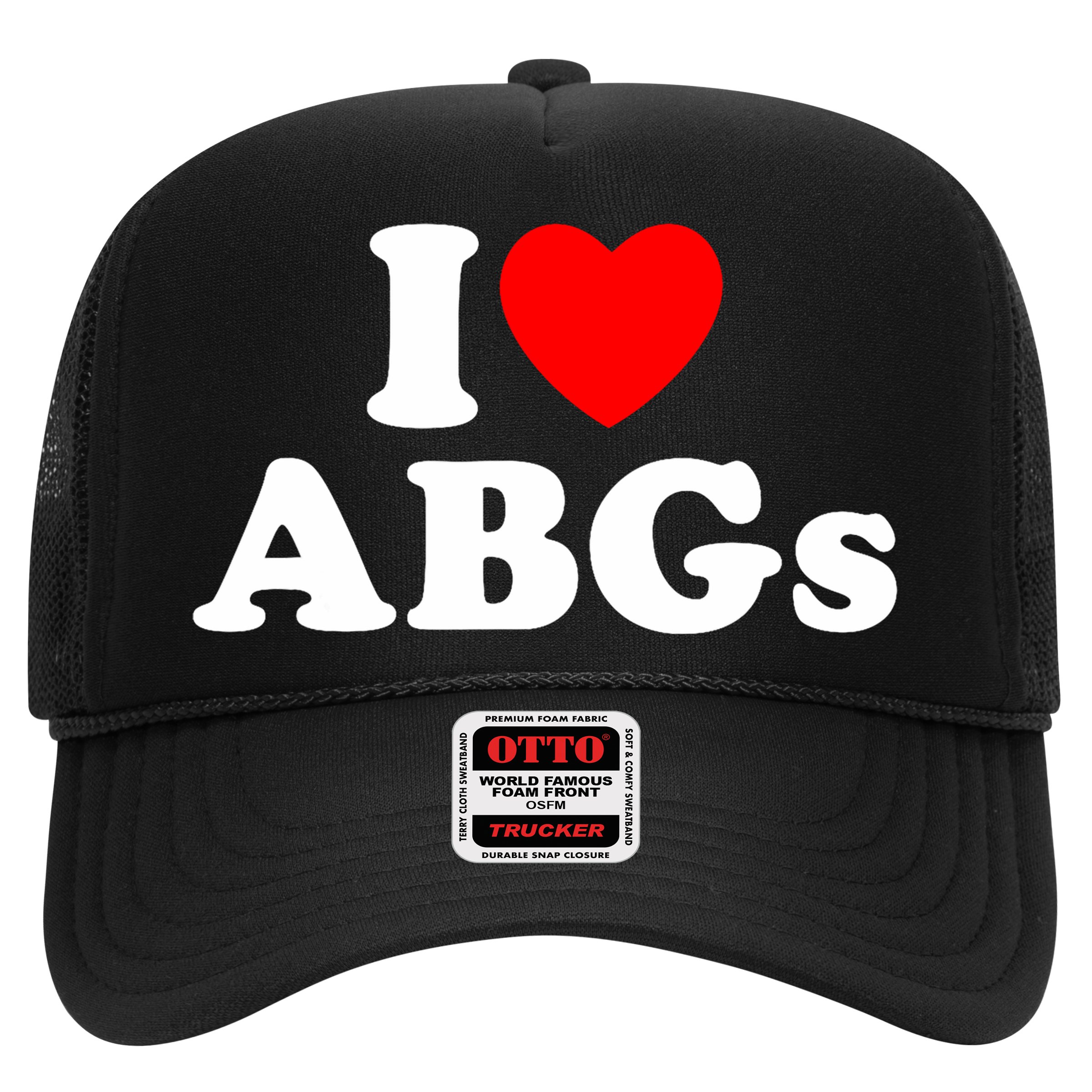 I Love Abgs I Heart Abgs Funny Asian Girl Lover Hat