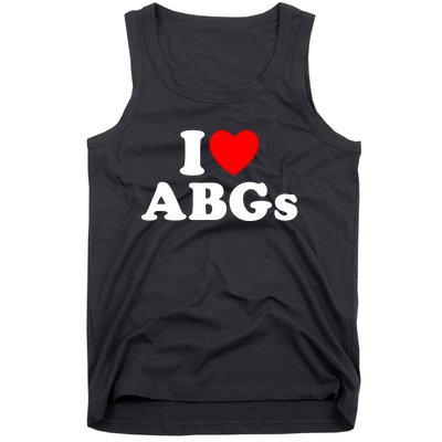 I Love Abgs I Heart Abgs Funny Asian Girl Lover Tank Top