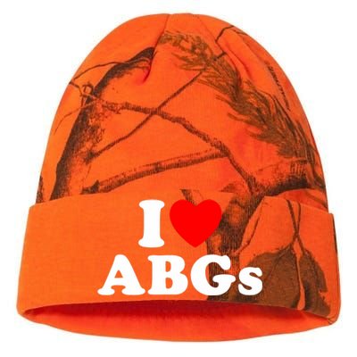 I Love Abgs I Heart Abgs Funny Asian Girl Lover Kati Licensed 12" Camo Beanie