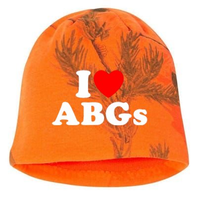 I Love Abgs I Heart Abgs Funny Asian Girl Lover Kati - Camo Knit Beanie