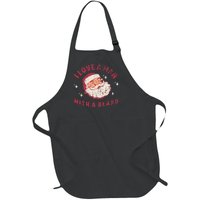 I Love A Man With A Beard Santa Christmas Full-Length Apron With Pockets