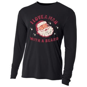 I Love A Man With A Beard Santa Christmas Cooling Performance Long Sleeve Crew