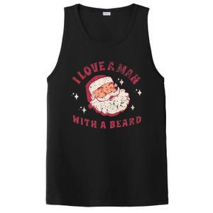 I Love A Man With A Beard Santa Christmas PosiCharge Competitor Tank