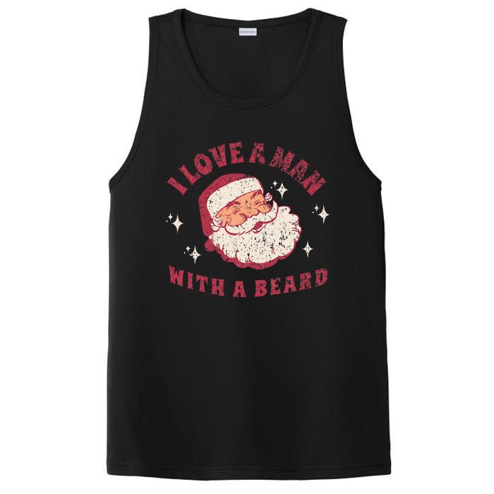 I Love A Man With A Beard Santa Christmas PosiCharge Competitor Tank