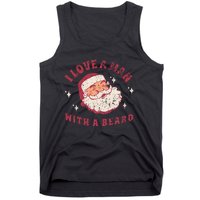 I Love A Man With A Beard Santa Christmas Tank Top