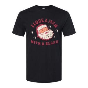 I Love A Man With A Beard Santa Christmas Softstyle CVC T-Shirt