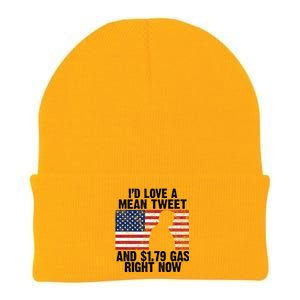 I'd Love A Mean Tweet And $1.79 Gas Right Now Knit Cap Winter Beanie