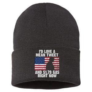 I'd Love A Mean Tweet And $1.79 Gas Right Now Sustainable Knit Beanie