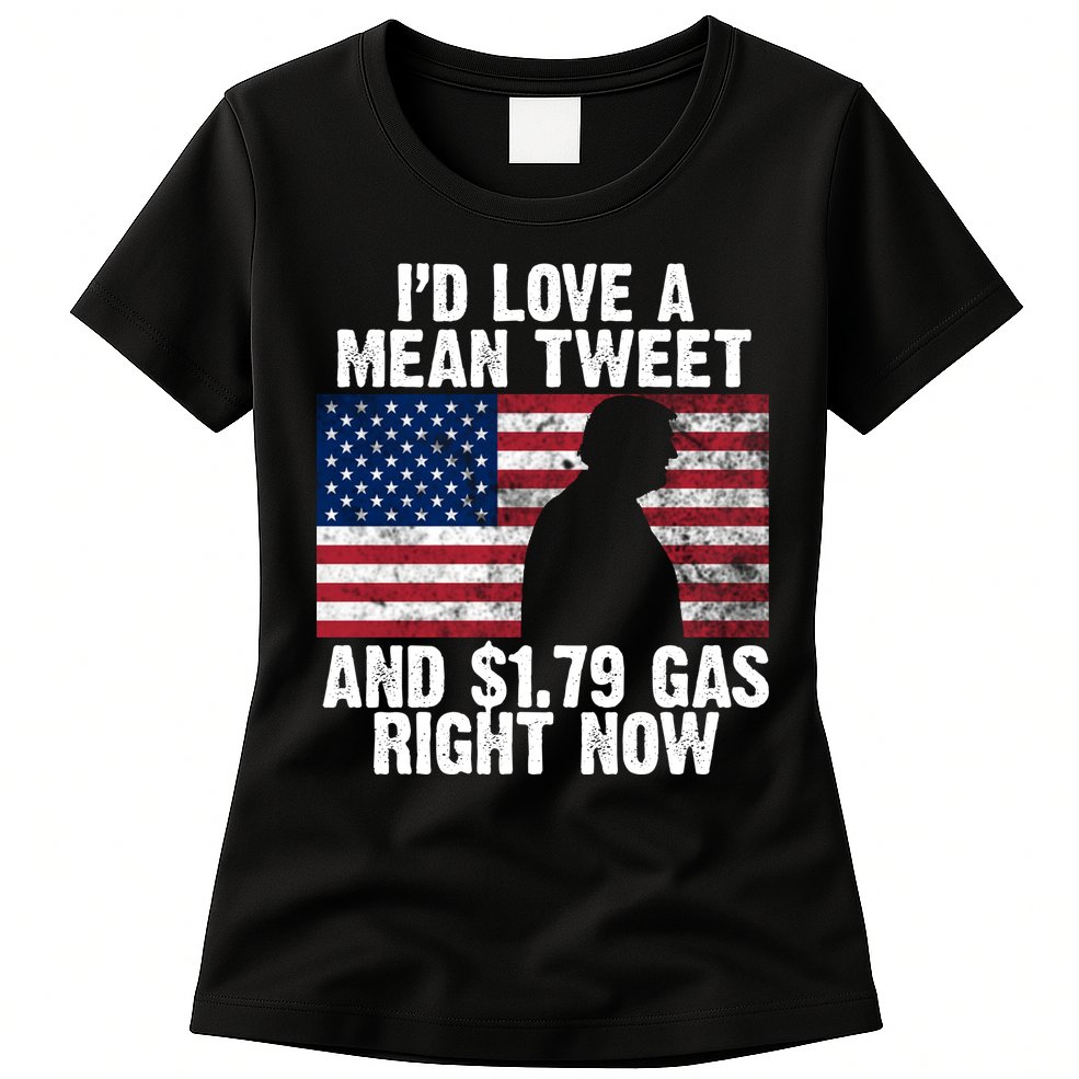 I'd Love A Mean Tweet And $1.79 Gas Right Now Womens T-Shirt