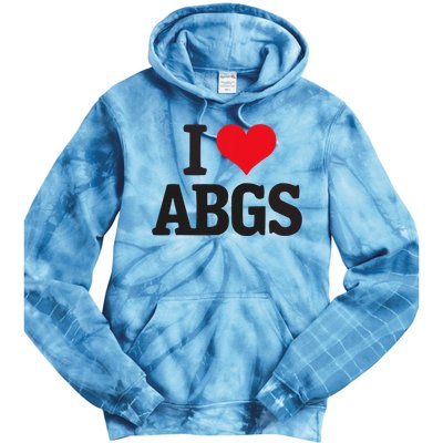 I Love Abgs Tie Dye Hoodie