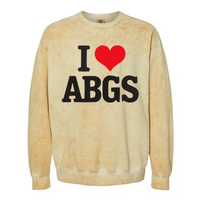 I Love Abgs Colorblast Crewneck Sweatshirt