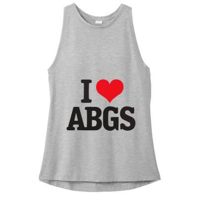 I Love Abgs Ladies PosiCharge Tri-Blend Wicking Tank