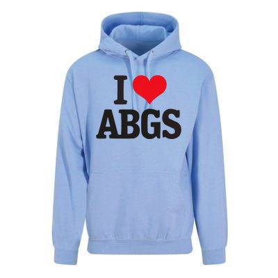 I Love Abgs Unisex Surf Hoodie