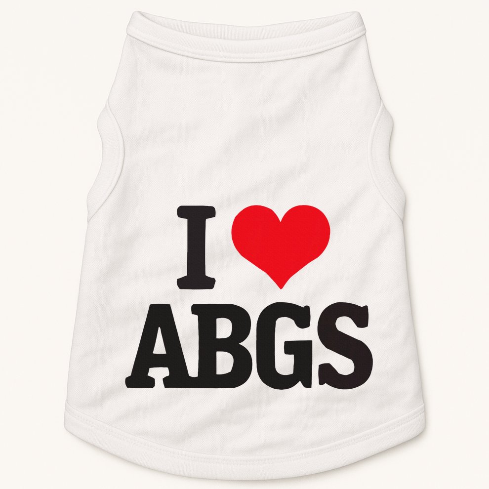 I Love Abgs Doggie Tank