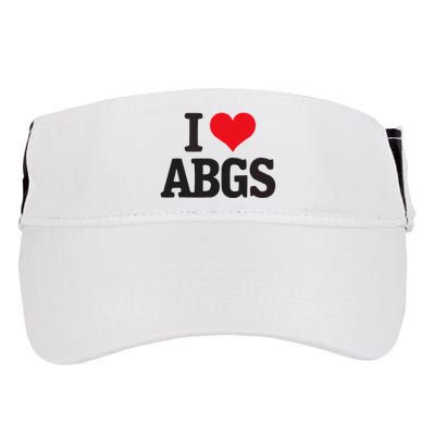 I Love Abgs Adult Drive Performance Visor