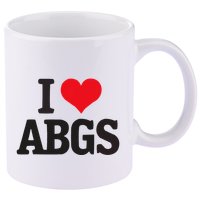 I Love Abgs 11oz C Handle Ceramic Mug