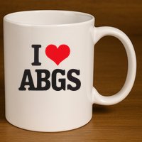 I Love Abgs 11oz C Handle Ceramic Mug