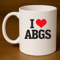 I Love Abgs 11oz C Handle Ceramic Mug