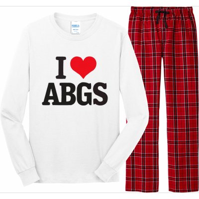 I Love Abgs Long Sleeve Pajama Set