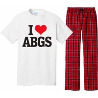 I Love Abgs Pajama Set