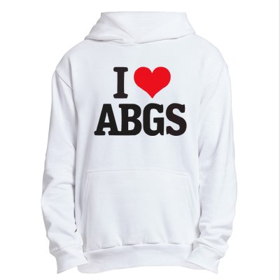 I Love Abgs Urban Pullover Hoodie