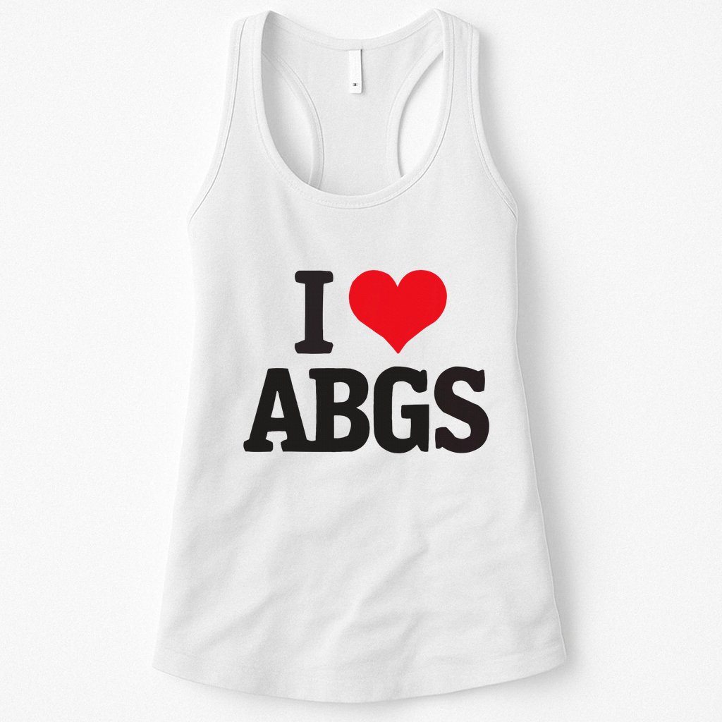 I Love Abgs Womens Tank Top