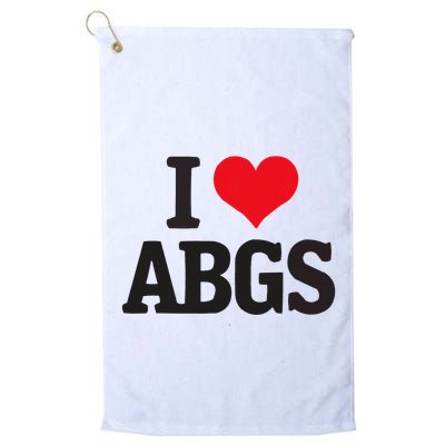 I Love Abgs Golf Towel