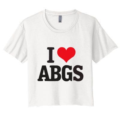 I Love Abgs Crop Top