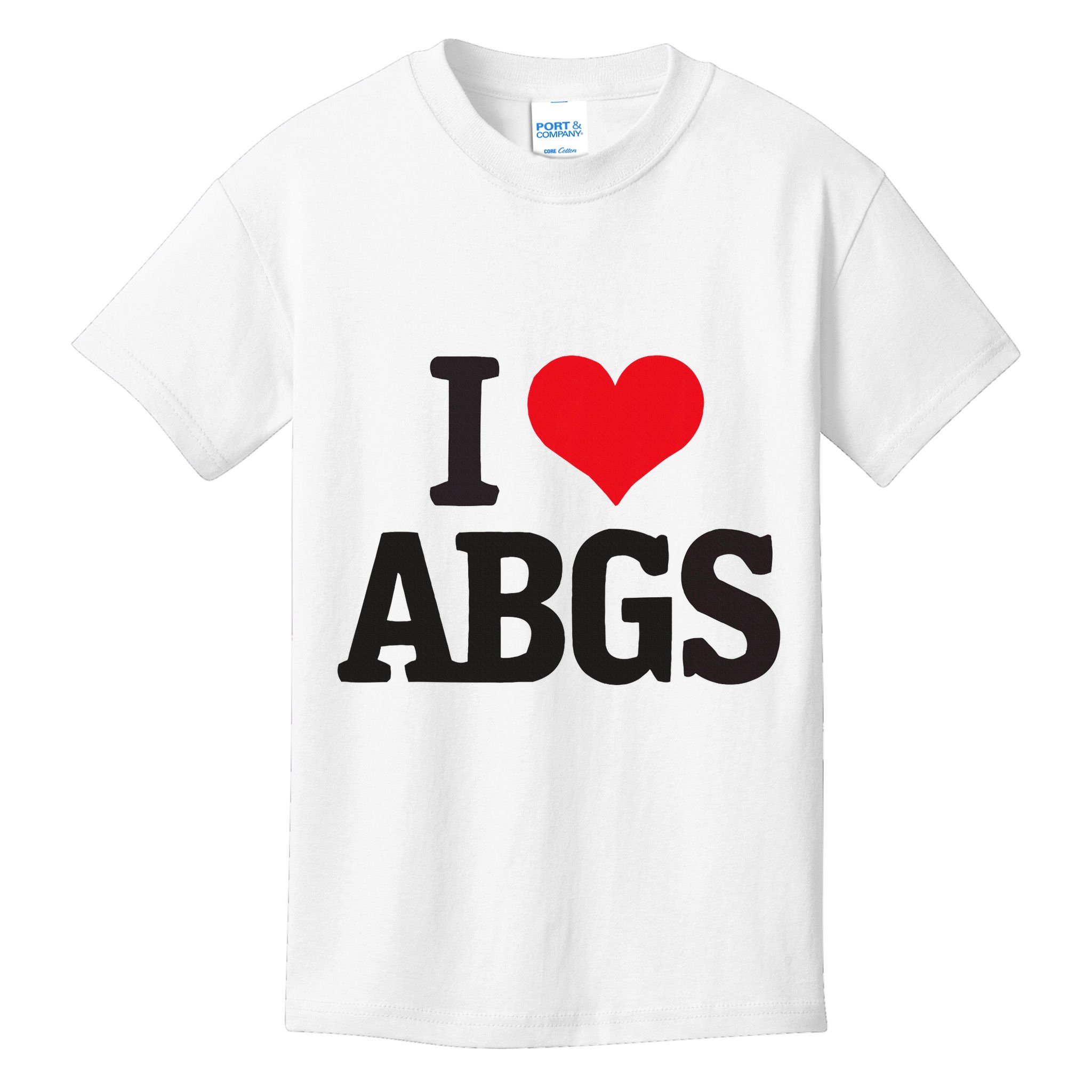 I Love Abgs Kids T-Shirt