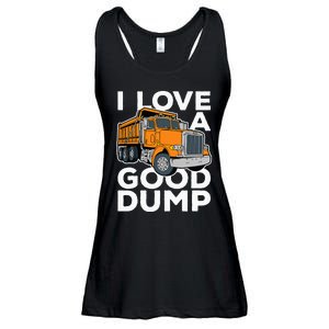 I Love A Good Dump Funny Dump Truck Driver Ladies Essential Flowy Tank