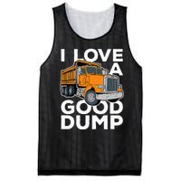 I Love A Good Dump Funny Dump Truck Driver Mesh Reversible Basketball Jersey Tank