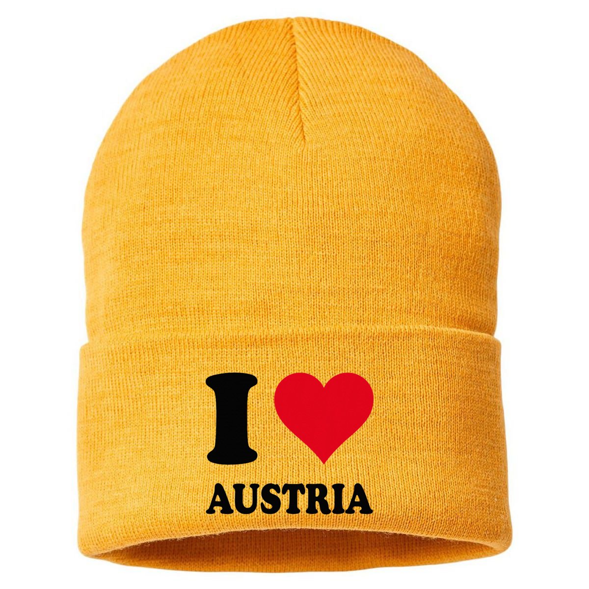 I Love Austria Sustainable Knit Beanie