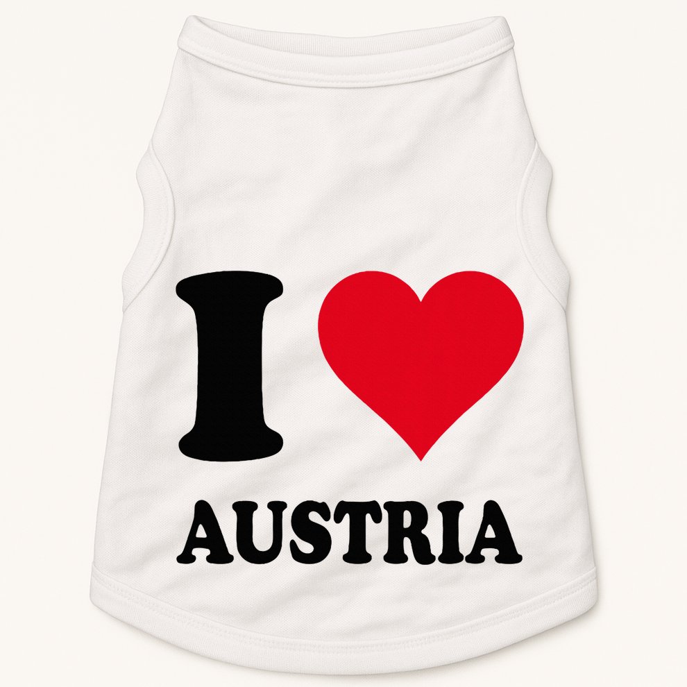 I Love Austria Doggie Tank
