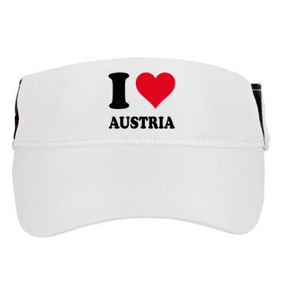 I Love Austria Adult Drive Performance Visor