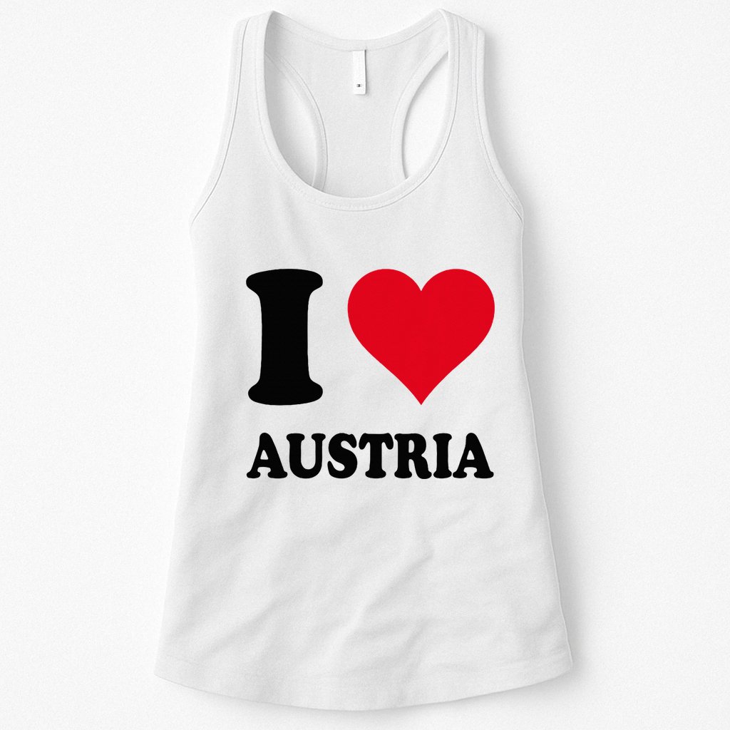 I Love Austria Womens Tank Top