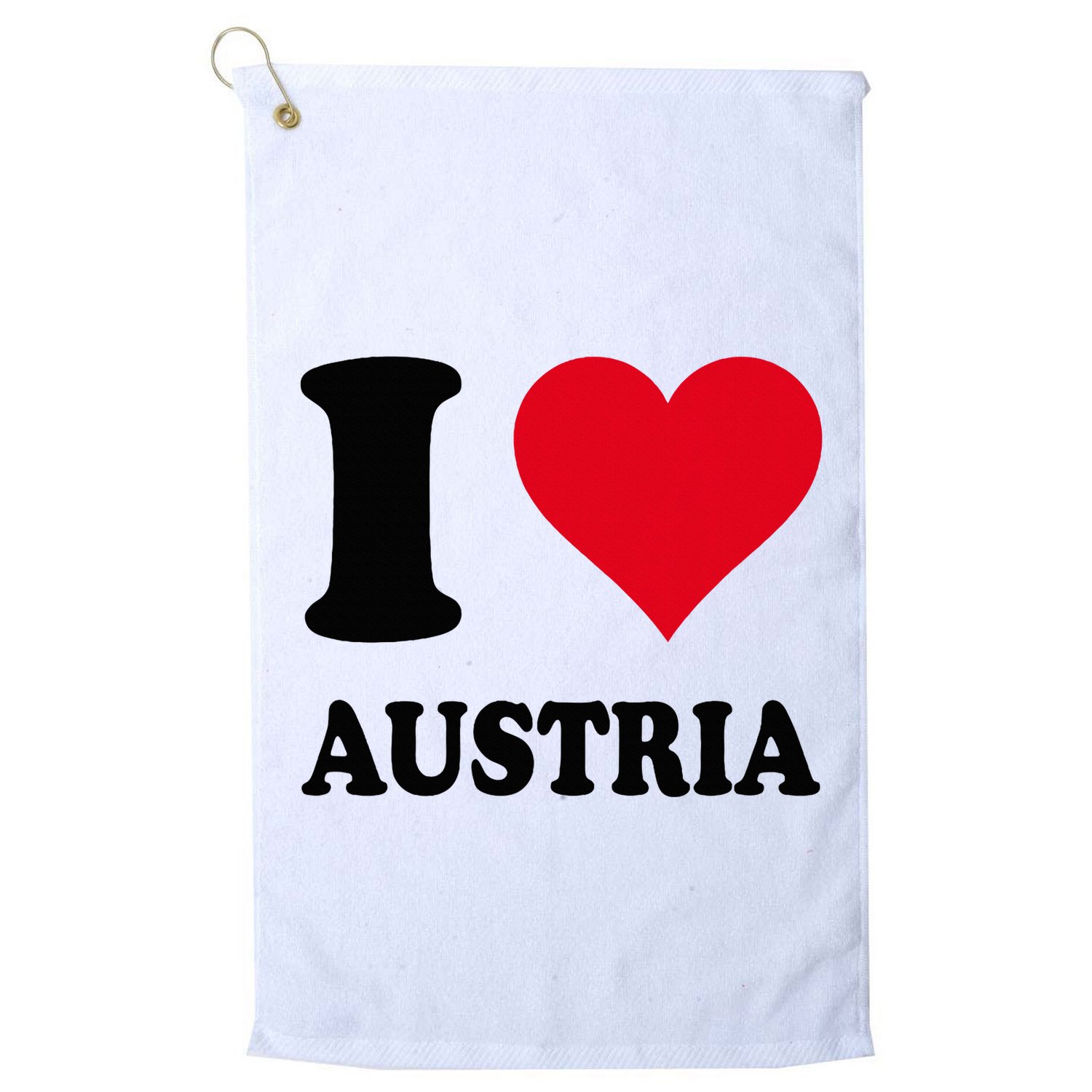 I Love Austria Golf Towel