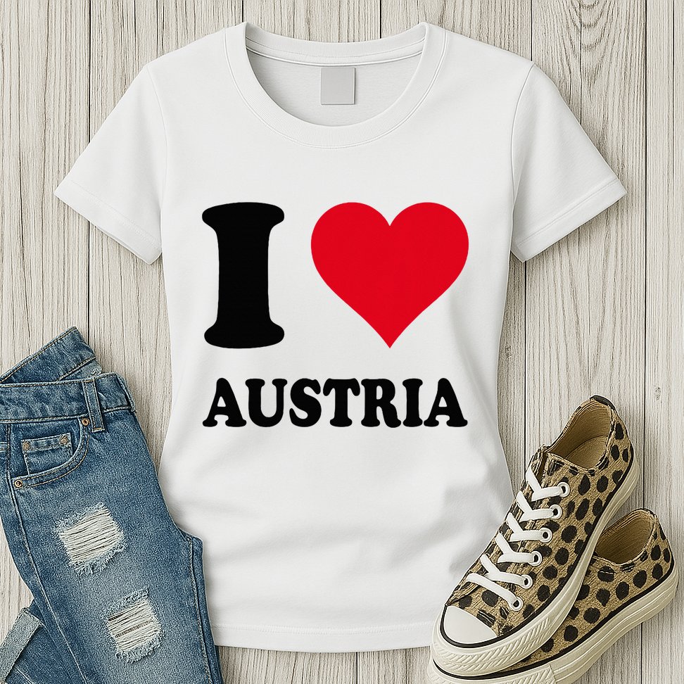 I Love Austria Womens T-Shirt