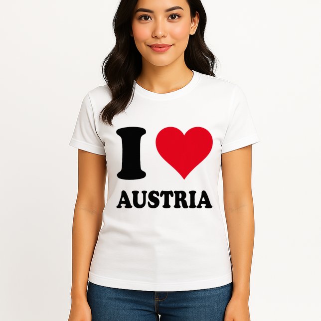 I Love Austria Womens T-Shirt