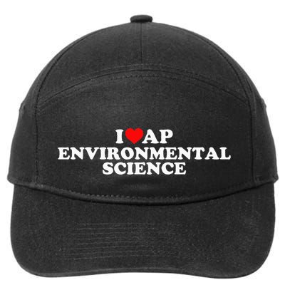 I Love Ap Environmental Science 7-Panel Snapback Hat