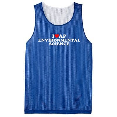 I Love Ap Environmental Science Mesh Reversible Basketball Jersey Tank