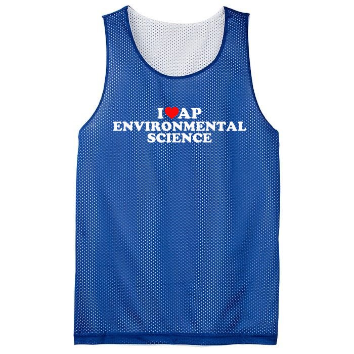 I Love Ap Environmental Science Mesh Reversible Basketball Jersey Tank