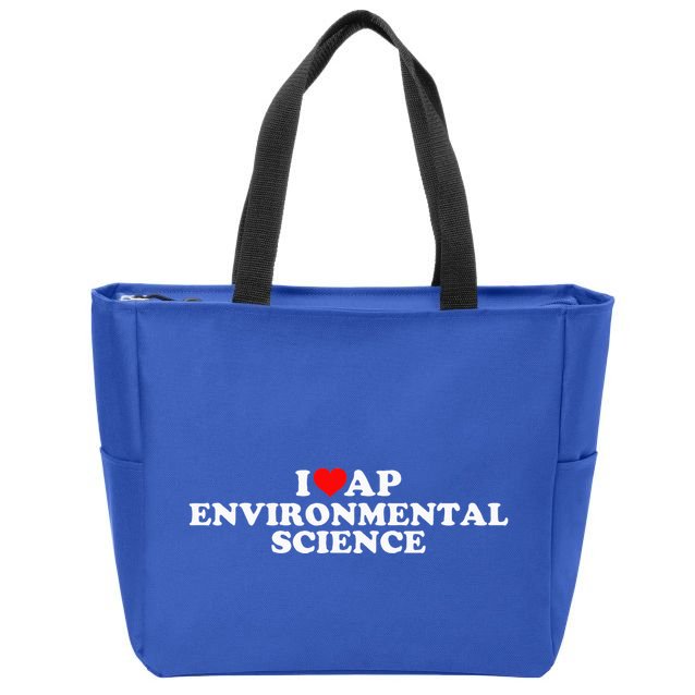 I Love Ap Environmental Science Zip Tote Bag
