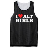 I Love Alt Girl Alternative Girl Mesh Reversible Basketball Jersey Tank