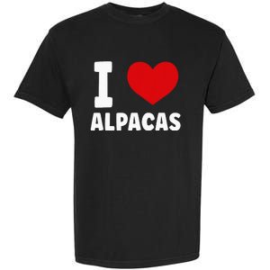 I Love Alpacas Garment-Dyed Heavyweight T-Shirt