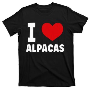 I Love Alpacas T-Shirt