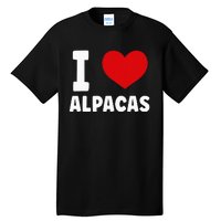 I Love Alpacas Tall T-Shirt