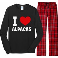 I Love Alpacas Long Sleeve Pajama Set